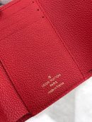 1:1 Replica Louis Vuitton Victorine Wallet Monogram Empreinte Red For Women, Women's Wallets 4.7in/12cm LV 