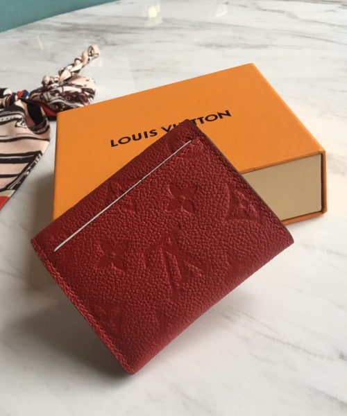 1:1 Replica Louis Vuitton Victorine Wallet Scarlet Red For Women, Women's Wallet 4.7in/12cm LV M63701