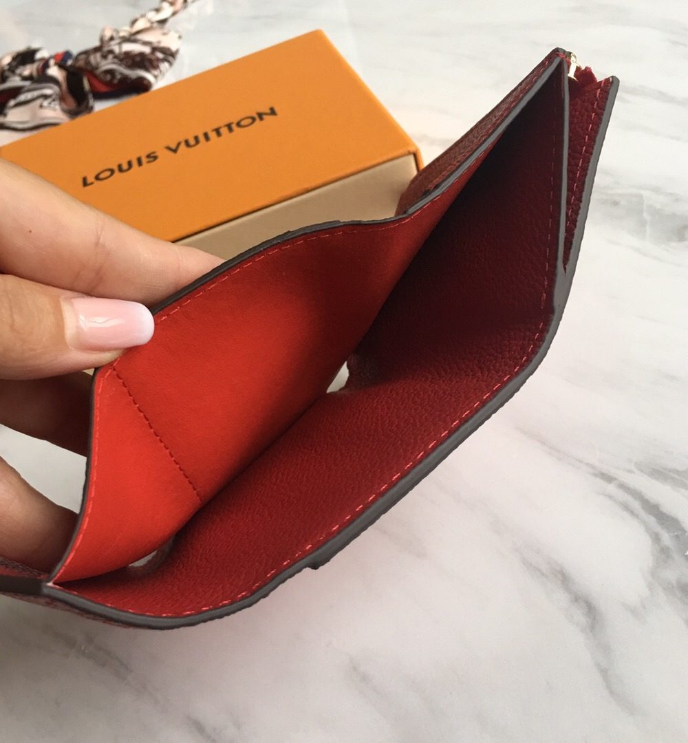 1:1 Replica Louis Vuitton Victorine Wallet Scarlet Red For Women, Women's Wallet 4.7in/12cm LV M63701