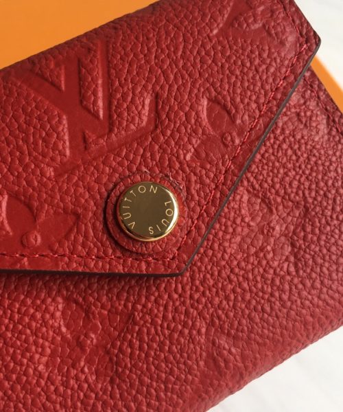 1:1 Replica Louis Vuitton Victorine Wallet Scarlet Red For Women, Women's Wallet 4.7in/12cm LV M63701