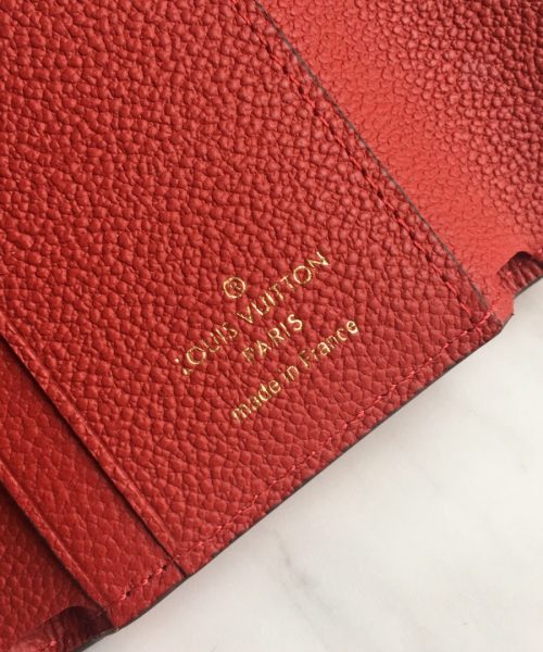 1:1 Replica Louis Vuitton Victorine Wallet Scarlet Red For Women, Women's Wallet 4.7in/12cm LV M63701