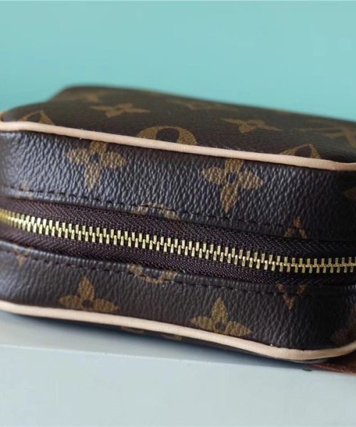 1:1 Replica Louis Vuitton Wapity Case Monogram Canvas Black For Women, Women's Wallets 4.3in/11cm LV
