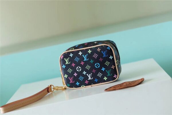 Louis Vuitton Wapity Case Monogram Multiplecolor Canvas Black For Women, Women's Wallets 4.3in/11cm LV