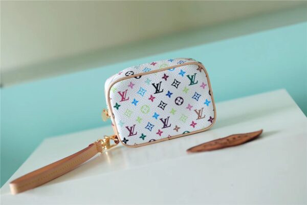 Louis Vuitton Wapity Case Monogram Multiplecolor Canvas White For Women, Women's Wallets 4.3in/11cm LV