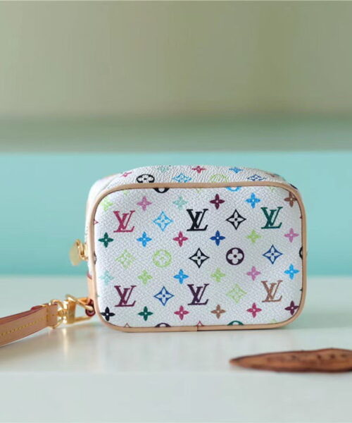 Louis Vuitton Wapity Case Monogram Multiplecolor Canvas White For Women, Women's Wallets 4.3in/11cm LV