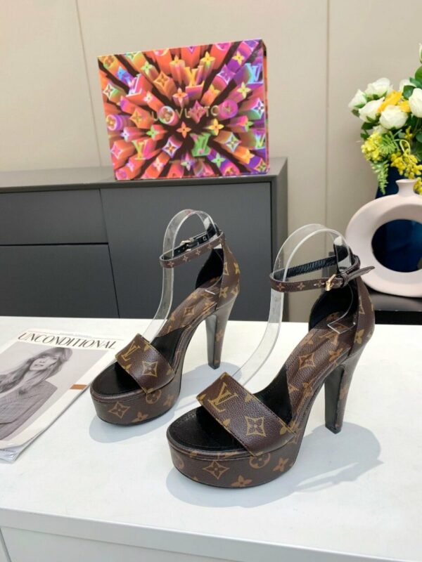 Louis Vuitton Women's Afterglow Platform Sandal Brown For Women LV