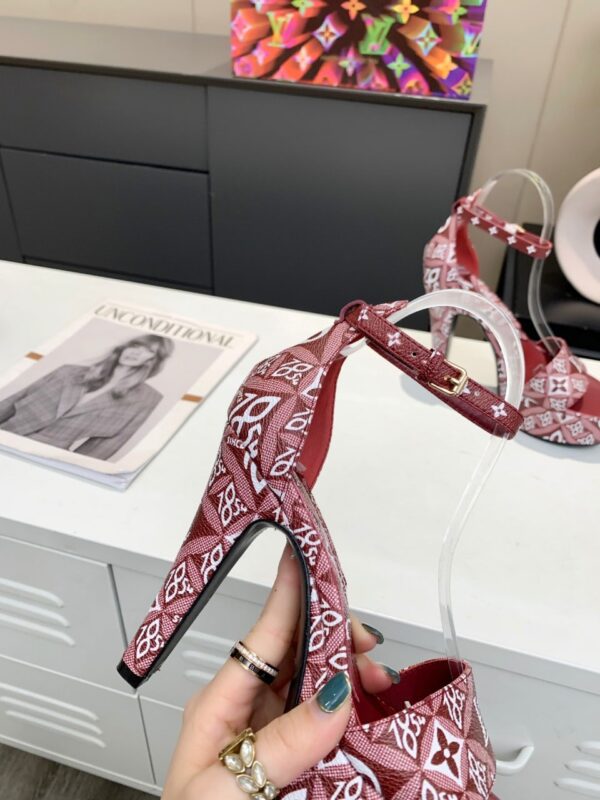 Louis Vuitton Women's Afterglow Platform Sandal Dark Red For Women LV