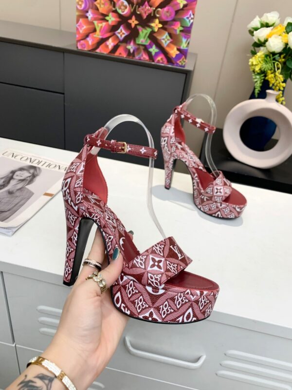 Louis Vuitton Women's Afterglow Platform Sandal Dark Red For Women LV