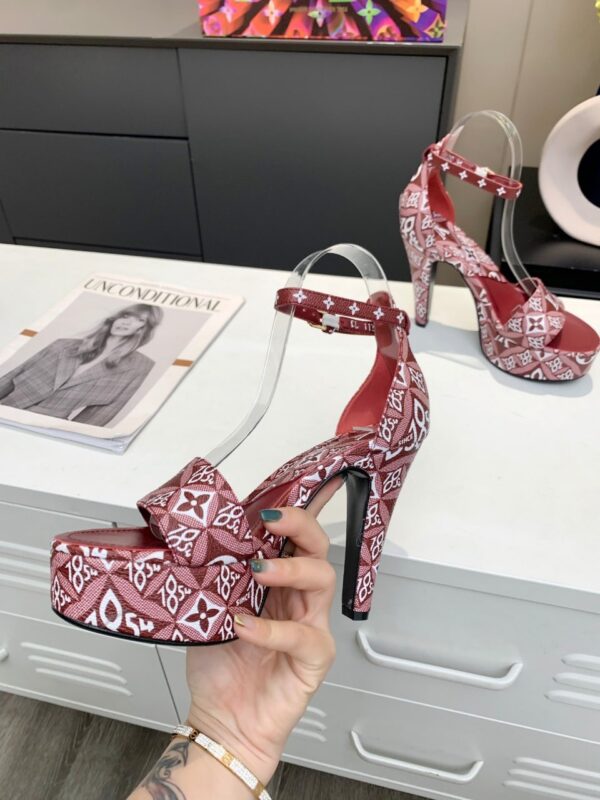 Louis Vuitton Women's Afterglow Platform Sandal Dark Red For Women LV