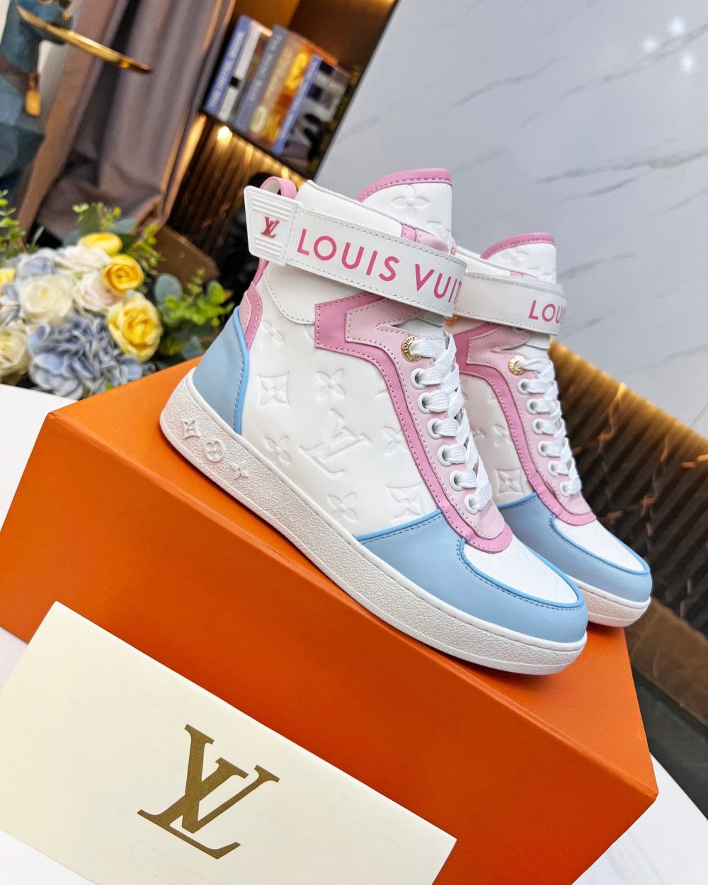 Louis Vuitton Women's Boombox Sneaker Boot Pink For Women LV