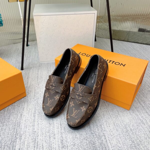 Louis Vuitton Women's Chess Flat Loafe Cacao Brown  For Women LV 1AA1XZ