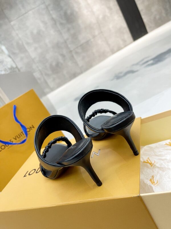 Louis Vuitton Women's Drapy Mule Black For Women LV 1AAB39