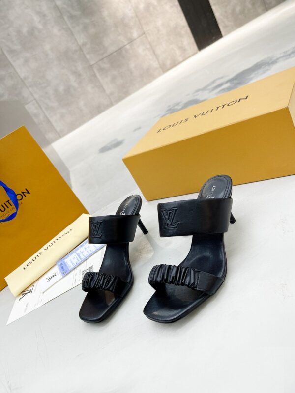 Louis Vuitton Women's Drapy Mule Black For Women LV 1AAB39