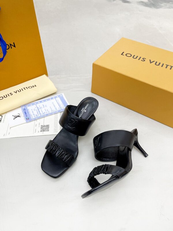 Louis Vuitton Women's Drapy Mule Black For Women LV 1AAB39