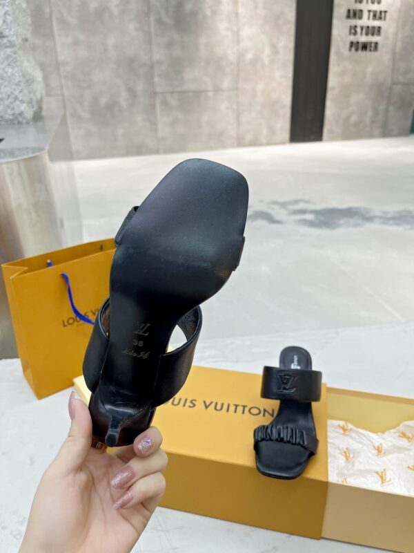Louis Vuitton Women's Drapy Mule Black For Women LV 1AAB39