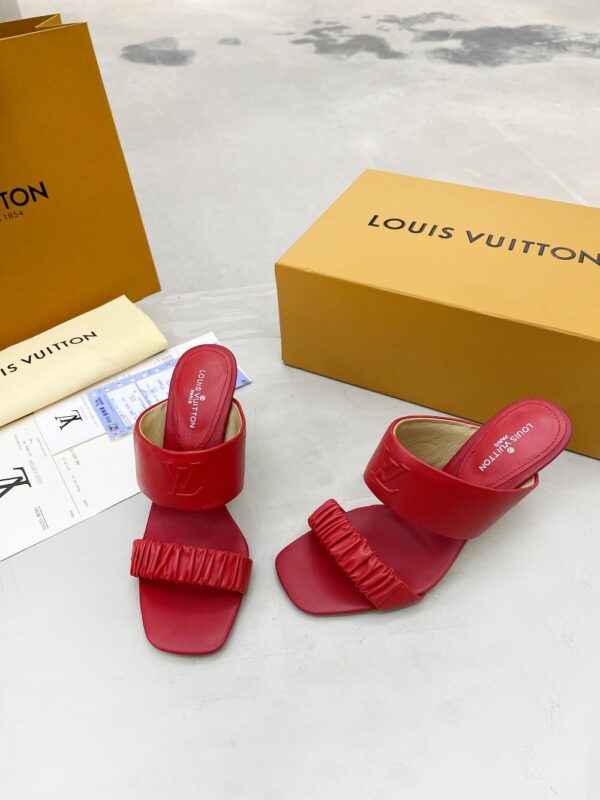 Louis Vuitton Women's Drapy Mule Red For Women LV