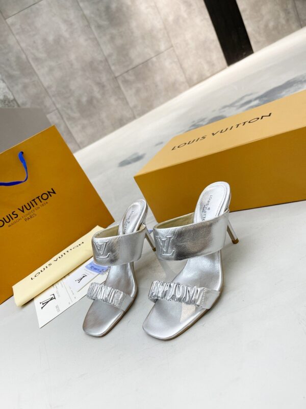 Louis Vuitton Women's Drapy Mule Sliver For Women LV