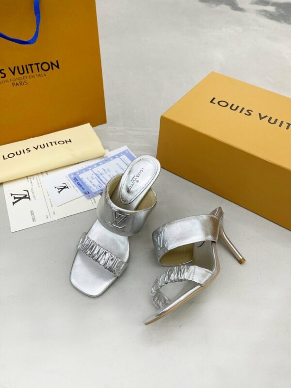 Louis Vuitton Women's Drapy Mule Sliver For Women LV