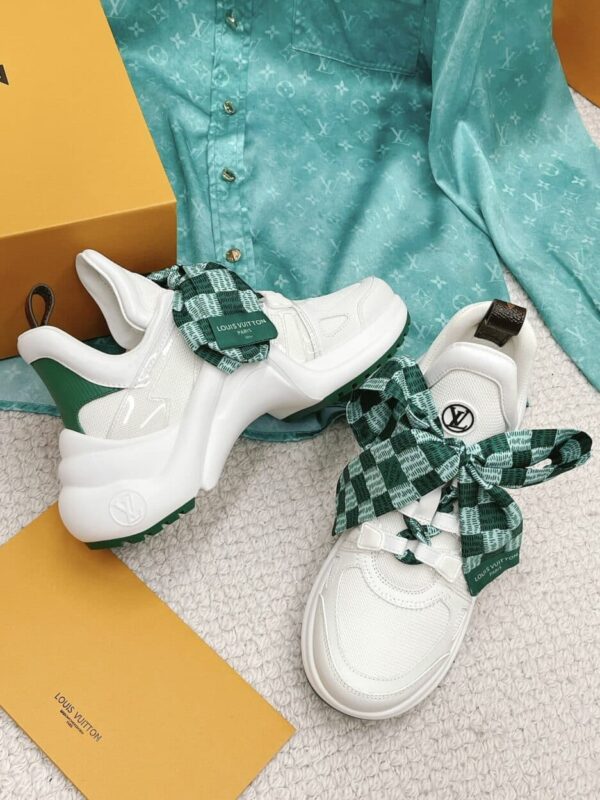 Louis Vuitton Women's LV Archlight Sneaker White And Green For Women LV 1AACUO