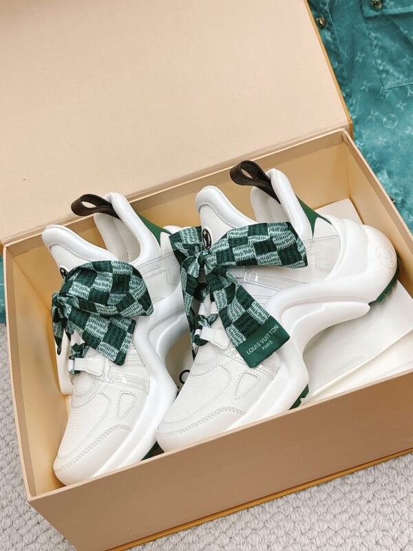 Louis Vuitton Women's LV Archlight Sneaker White And Green For Women LV 1AACUO