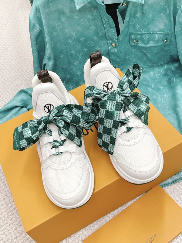 Louis Vuitton Women's LV Archlight Sneaker White And Green For Women LV 1AACUO