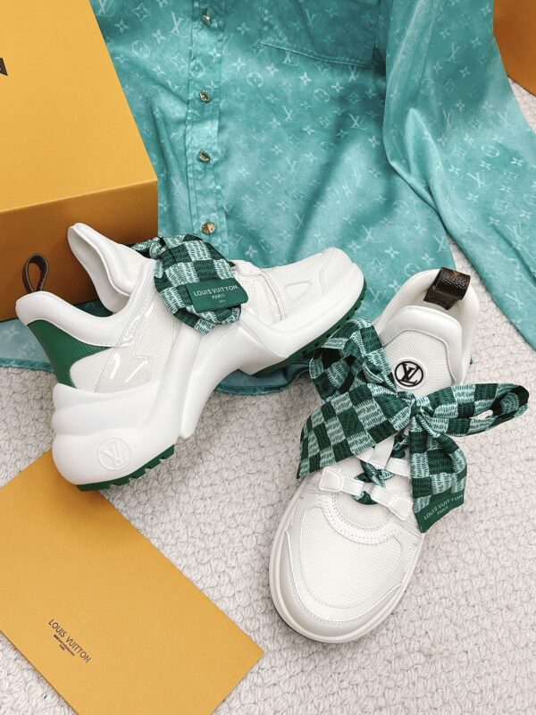 Louis Vuitton Women's LV Archlight Sneaker White And Green For Women LV 1AACUO