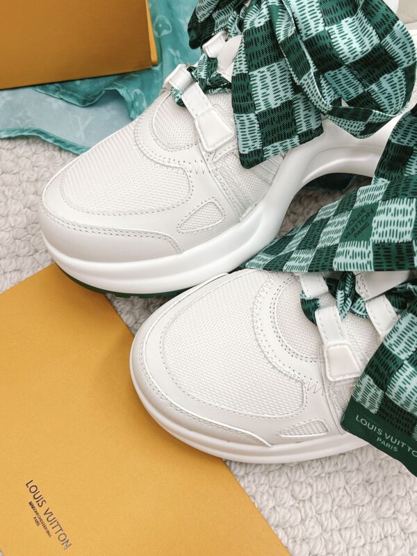 Louis Vuitton Women's LV Archlight Sneaker White And Green For Women LV 1AACUO