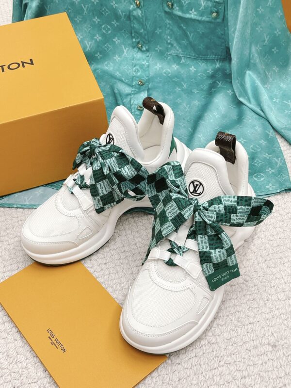 Louis Vuitton Women's LV Archlight Sneaker White And Green For Women LV 1AACUO
