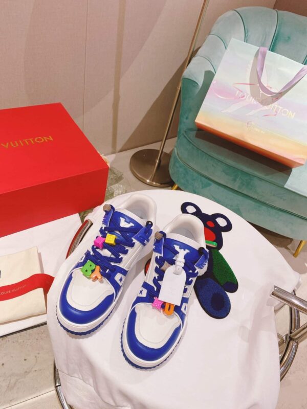 Louis Vuitton Women's LV Trainer Sneaker Blue For Women LV