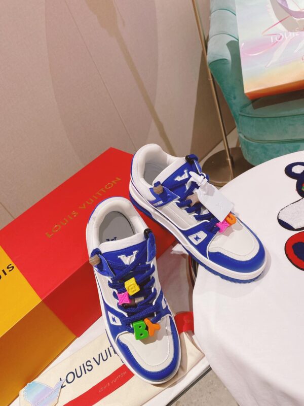 Louis Vuitton Women's LV Trainer Sneaker Blue For Women LV