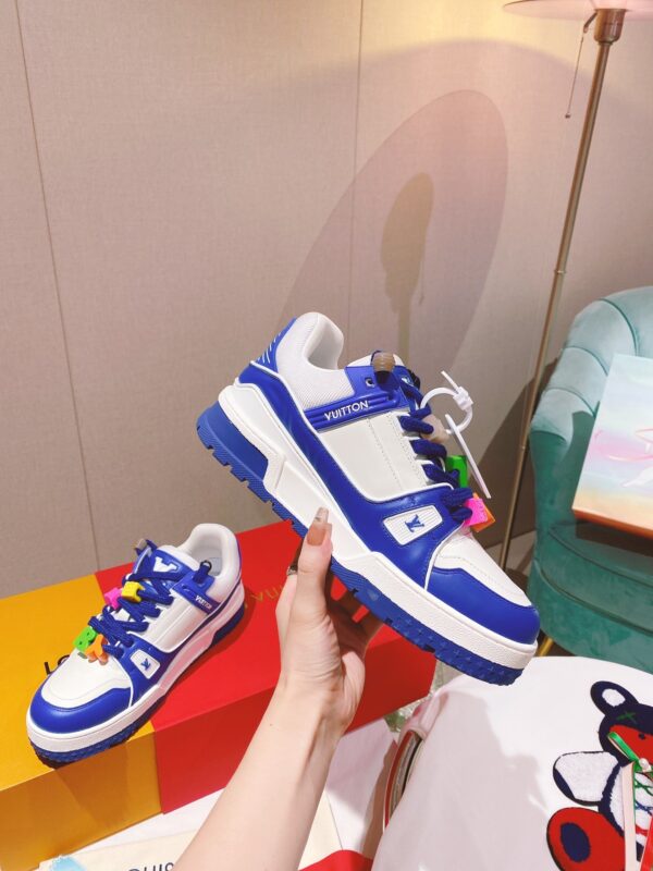 Louis Vuitton Women's LV Trainer Sneaker Blue For Women LV