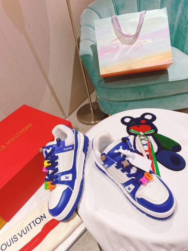 Louis Vuitton Women's LV Trainer Sneaker Blue For Women LV