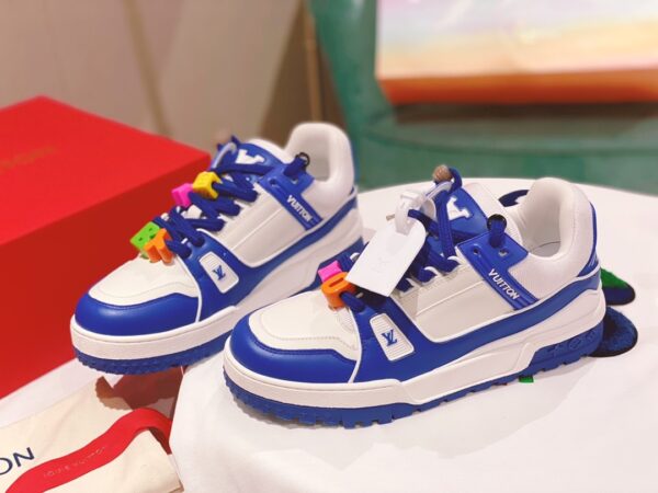 Louis Vuitton Women's LV Trainer Sneaker Blue For Women LV