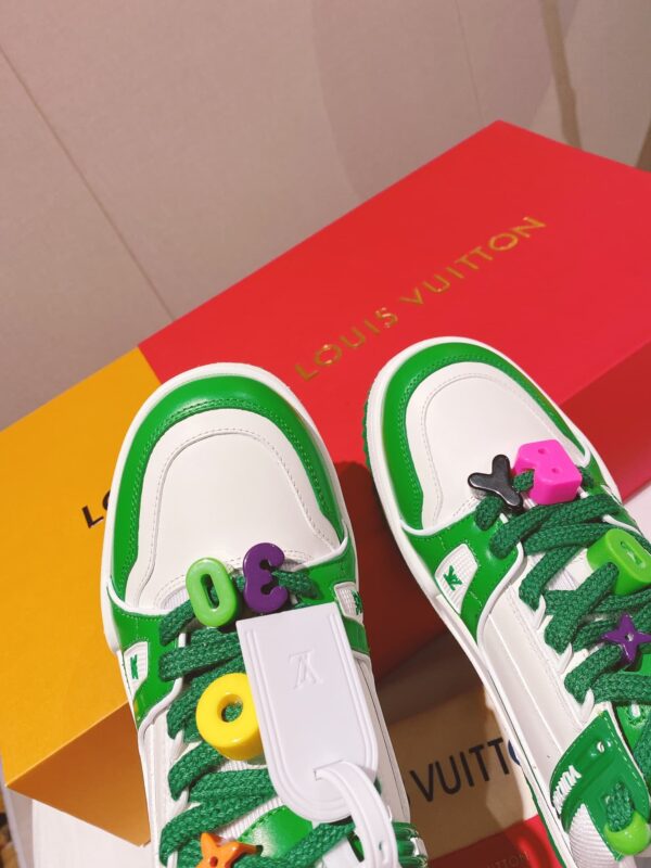 Louis Vuitton Women's LV Trainer Sneaker Green For Women LV