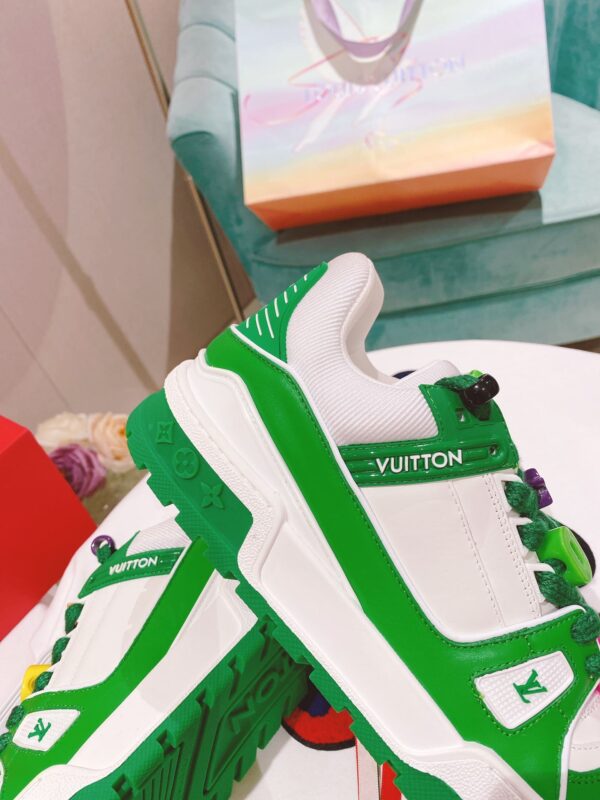 Louis Vuitton Women's LV Trainer Sneaker Green For Women LV