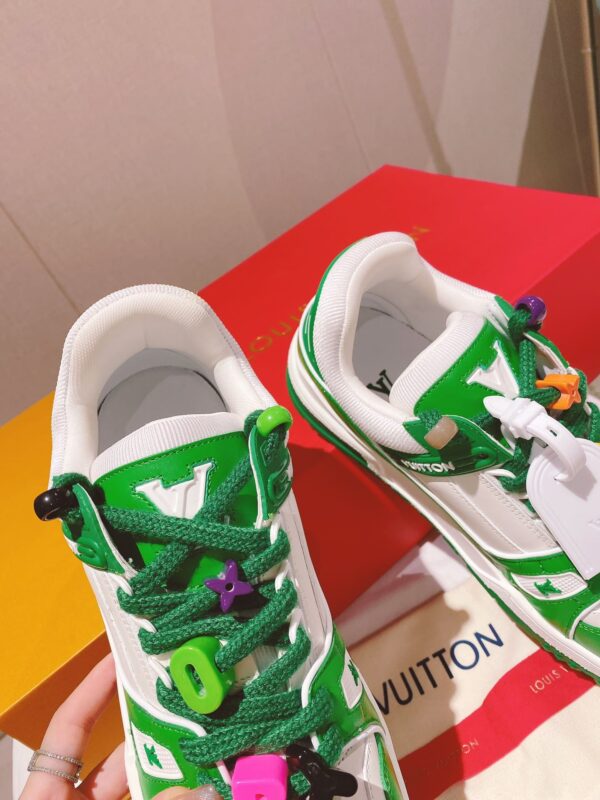 Louis Vuitton Women's LV Trainer Sneaker Green For Women LV