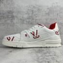 Louis Vuitton Women's LV Trainer Sneaker Red For Women LV