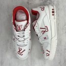 Louis Vuitton Women's LV Trainer Sneaker Red For Women LV