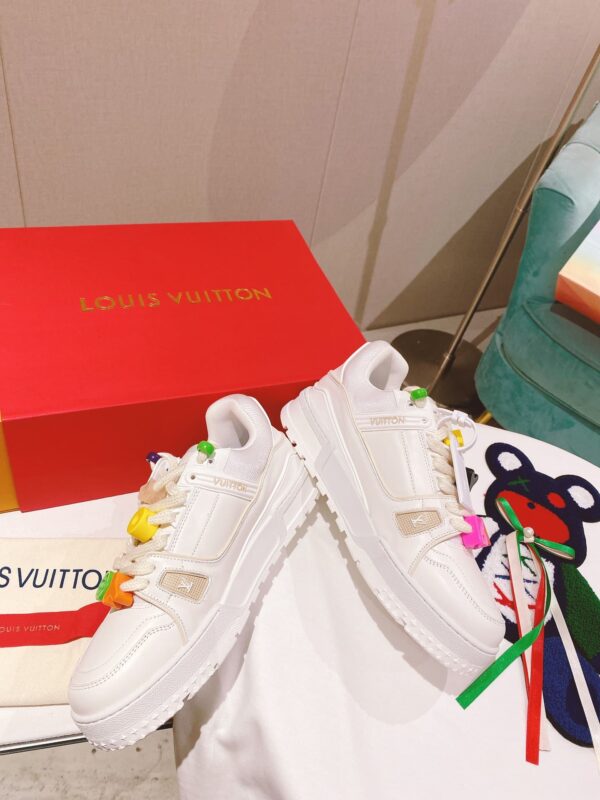 Louis Vuitton Women's LV Trainer Sneaker White For Women LV