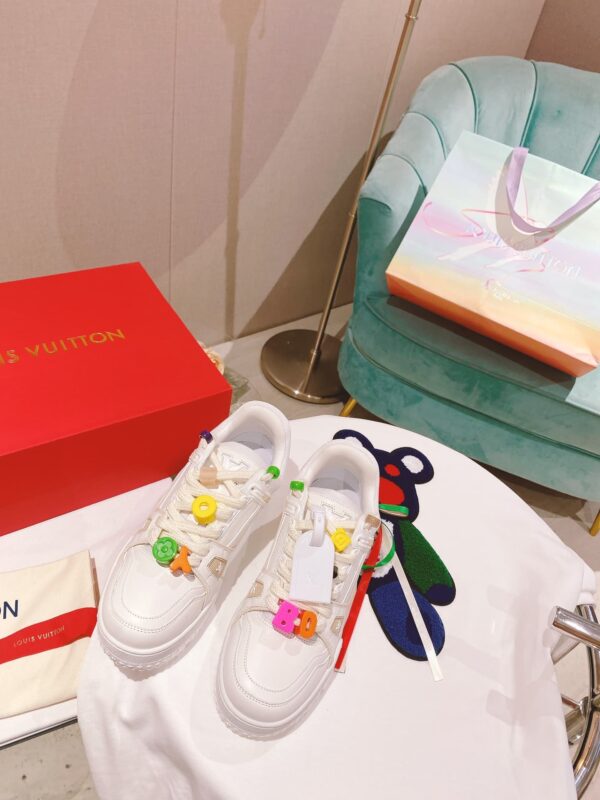 Louis Vuitton Women's LV Trainer Sneaker White For Women LV