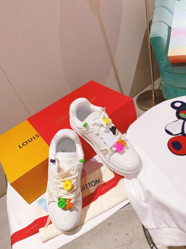 Louis Vuitton Women's LV Trainer Sneaker White For Women LV