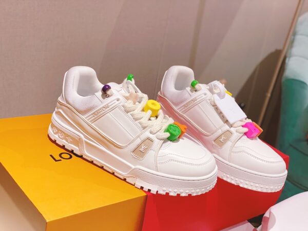 Louis Vuitton Women's LV Trainer Sneaker White For Women LV
