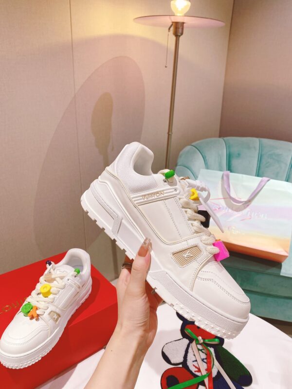 Louis Vuitton Women's LV Trainer Sneaker White For Women LV