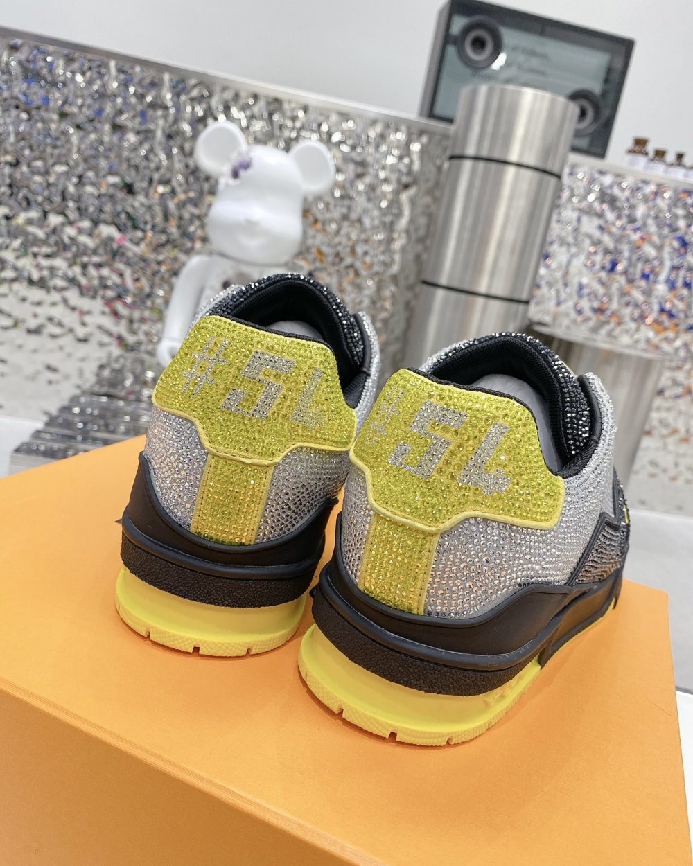 Louis Vuitton Women's LV Trainers Black And Yellow For Women LV