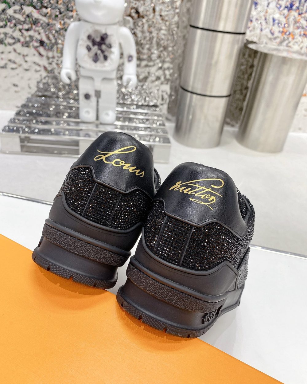 Louis Vuitton Women's LV Trainers Black For Women LV