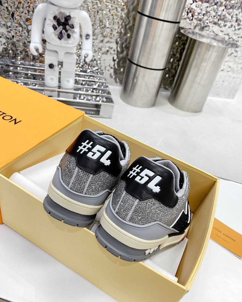 Louis Vuitton Women's LV Trainers Black For Women LV