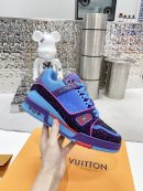 Louis Vuitton Women's LV Trainers Blue For Women LV