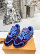 Louis Vuitton Women's LV Trainers Blue For Women LV