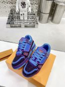 Louis Vuitton Women's LV Trainers Blue For Women LV