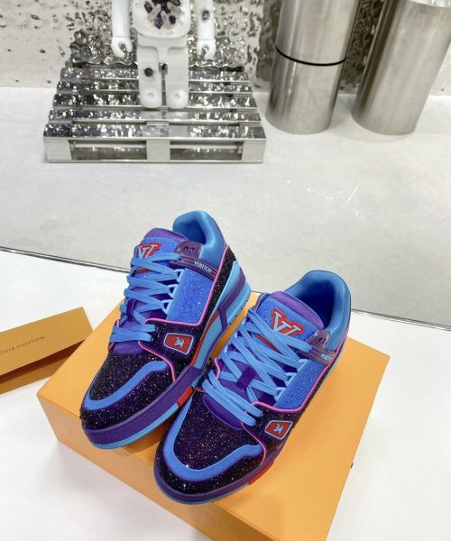 Louis Vuitton Women's LV Trainers Blue For Women LV